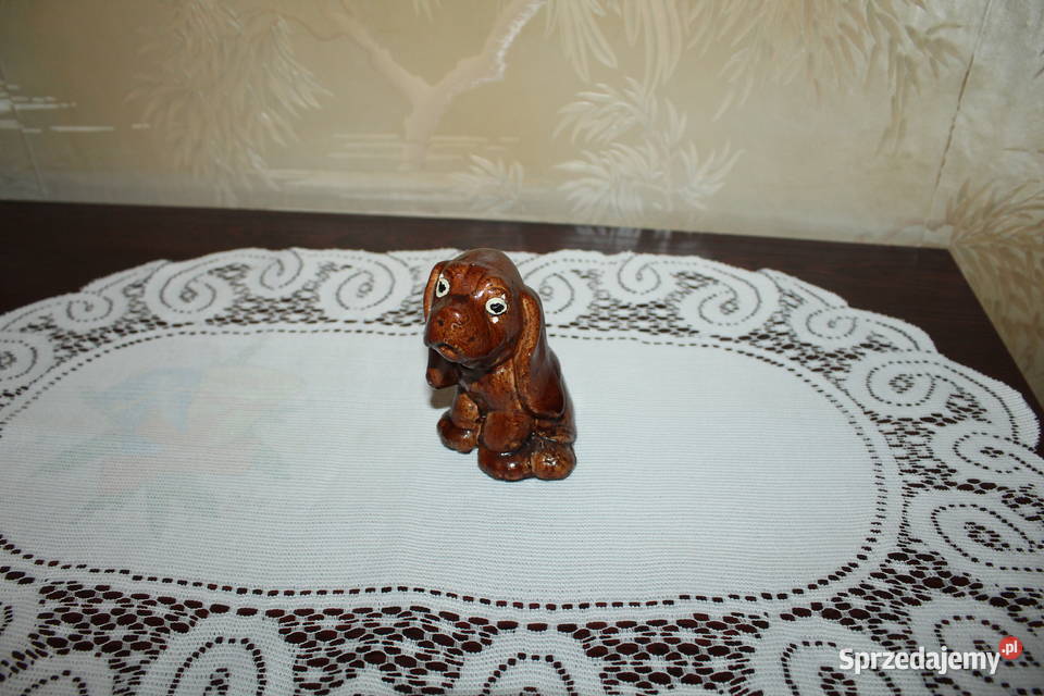 Piesek Porcelit Ceramika PRL Chorzów