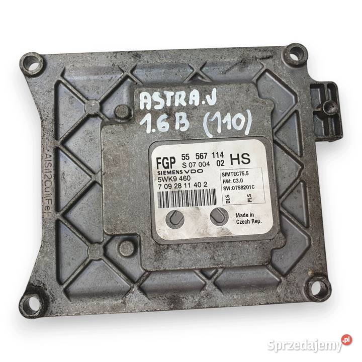 STEROWNIK SILNIKA Opel Astra J Meriva B 16 Chełm