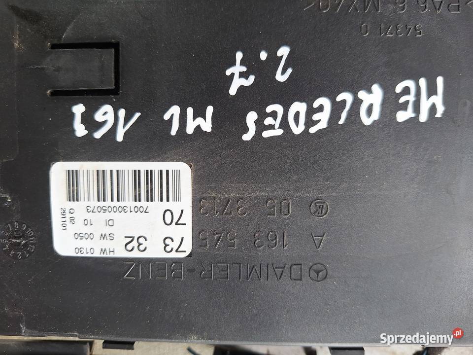 Komputer Sterownik Skrzyni Mercedes ML W163 27 lubelskie