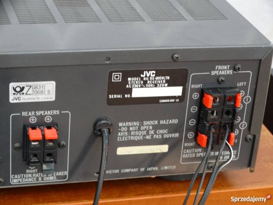 Amplituner JVC RX805 z korektorem mocny 320 wat podkarpackie Jasło