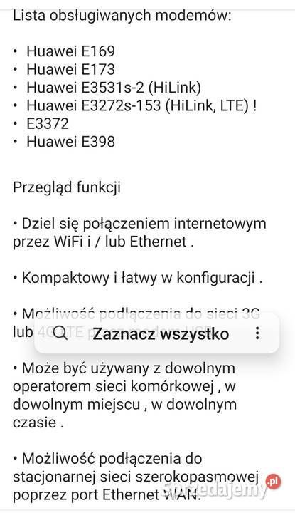 Router wifi na kartę SIMDovado Łódź