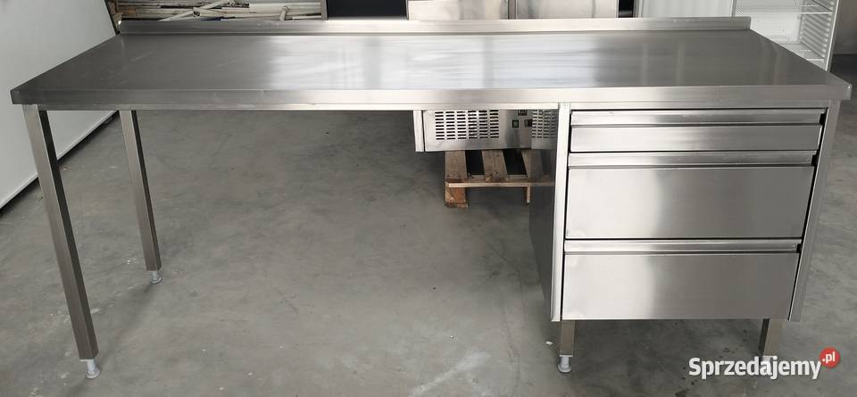 Stół gastronomiczny z szufladami 210x70x85 wielkopolskie Słupia Kapitulna