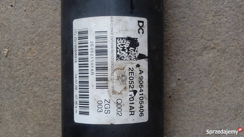 Wał napędowy A9064105406 do MercedesBenz dostawcze Łubnice