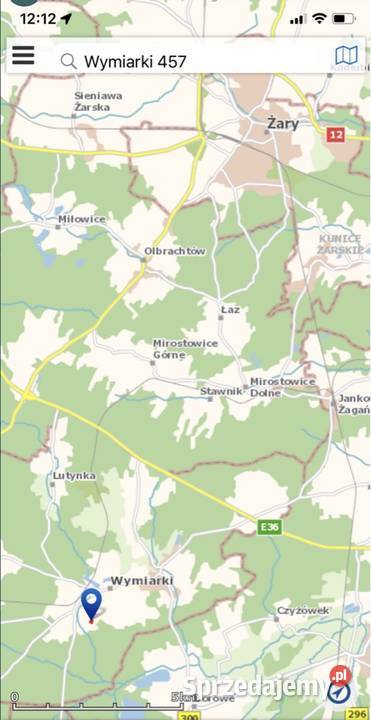 Działka budowlana z drzewostanem RATY 4300m2 Wymiarki