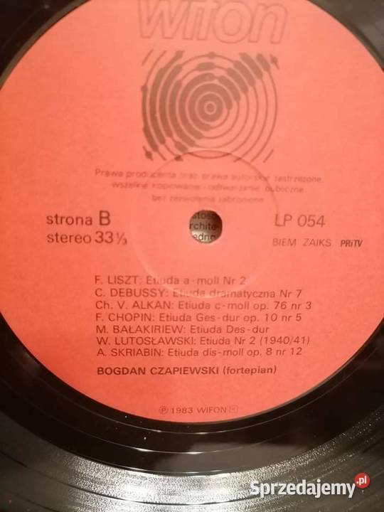 Antologia Etiudy Fortepianowej Bogdan Czapiewski dolnośląskie Wałbrzych