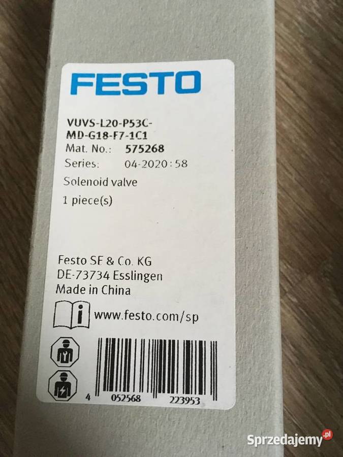 Festo elektrozawór VUVS L20 P53C MD G18 F7 1C1 Pruszków
