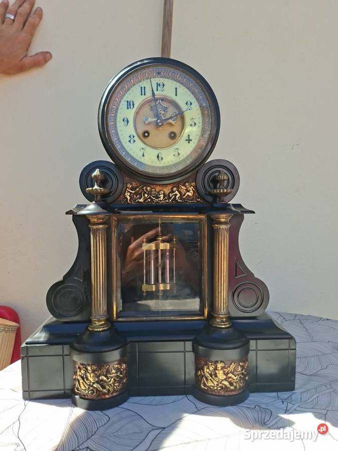 Marmurowy zegar francuski brokot Rzeszów