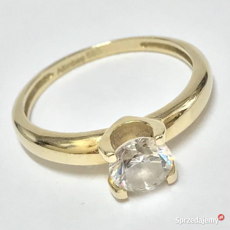 Złoty PIERŚCIONEK żółte ZŁOTO 585 14K cudowny Warszawa
