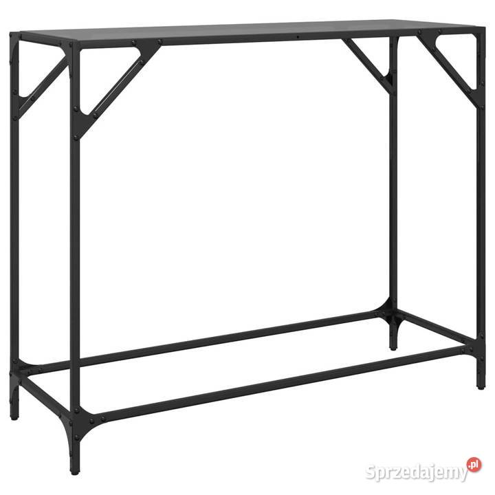 Stolik kawowy z czarnym szklanym blatem 98x35x81 Warszawa sprzedam