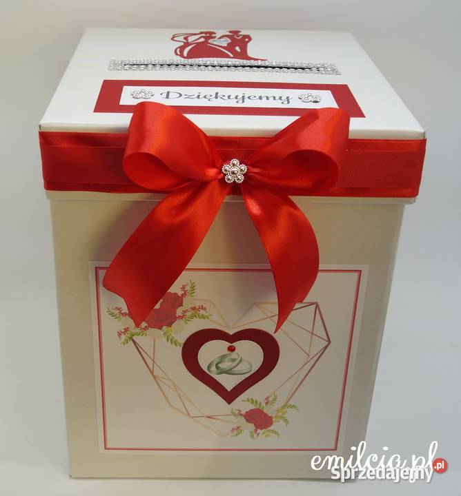 Duże Pudełko na koperty Skarbonka kolor Biel sprzedam