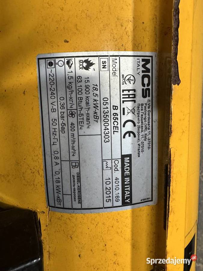 Nagrzewnica do odpalenia master