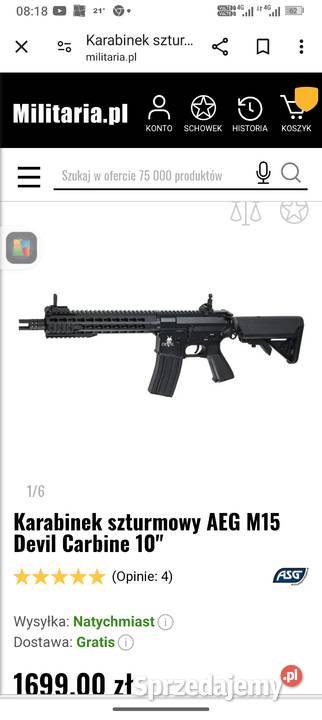 Karabinek szturmowy AEG m15 replika Warszawa