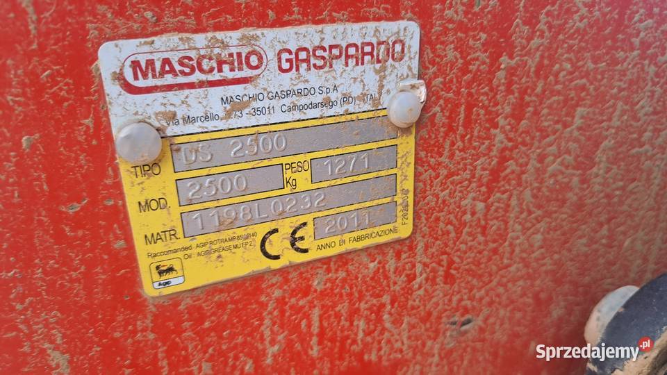 Brona wirowa Maschio 25m Zgrabiarki i przetrząsacze Lipnik