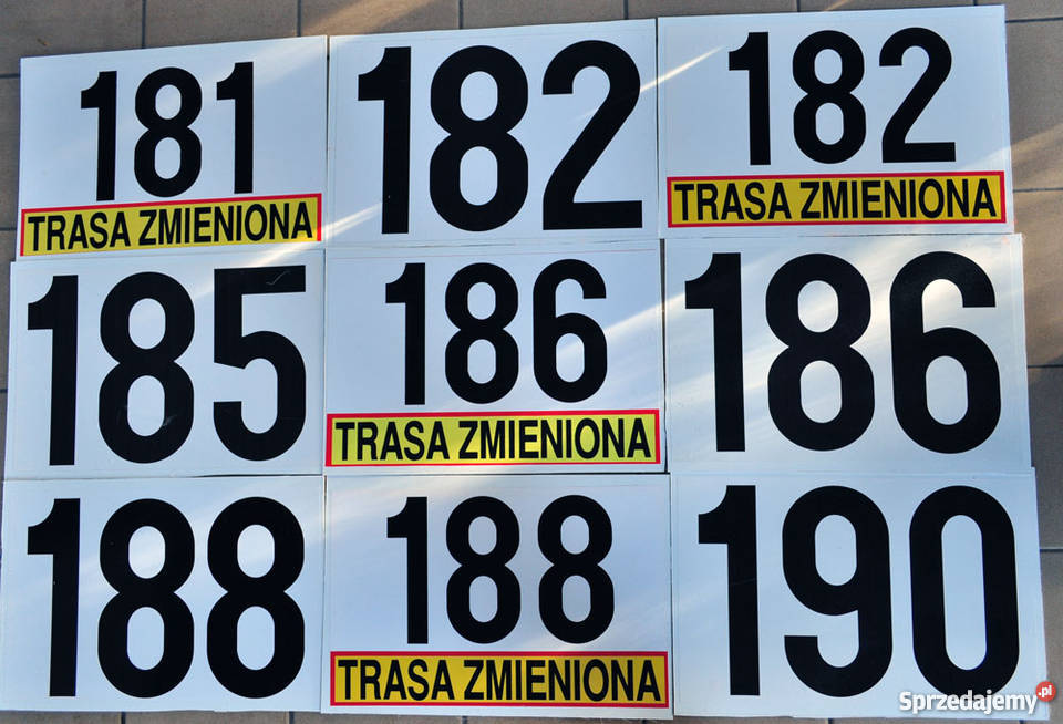 Tablice autobusowe czołowe zbiory na sprzedaż Inne Warszawa