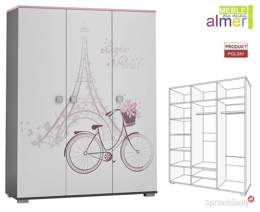 PARIS Y44 szafa młodzieżowa 145x53 w190 Wałbrzych sprzedam