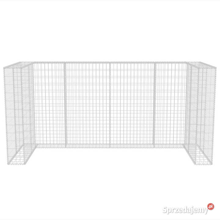 Gabion osłonowy na 3 kosze na śmieci stalowy Warszawa