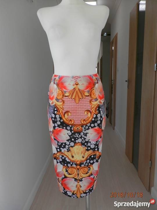 Spódnica w stylu Versace Tuba Ołówkowa Midi Łomża