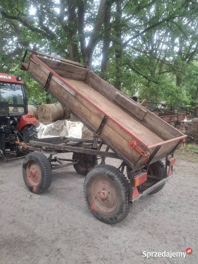 Przyczepa wywrotka 240x130 minitraktorek ciapek nieuszkodzony Przyczepy rolnicze lubuskie Krosno Odrzańskie