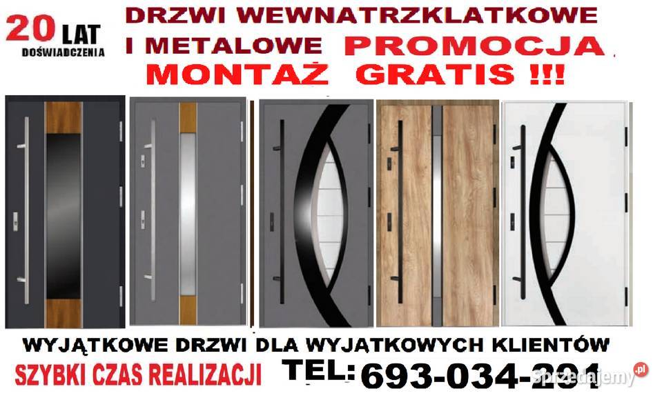 Drzwi ocieplone zewnętrzne wejściowe metalowe Budowa Zgierz