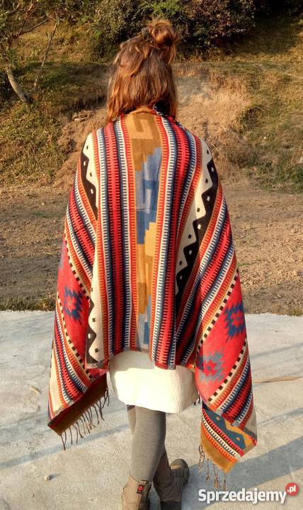 szal etniczny orietalny duży koc Kłodzko sprzedam