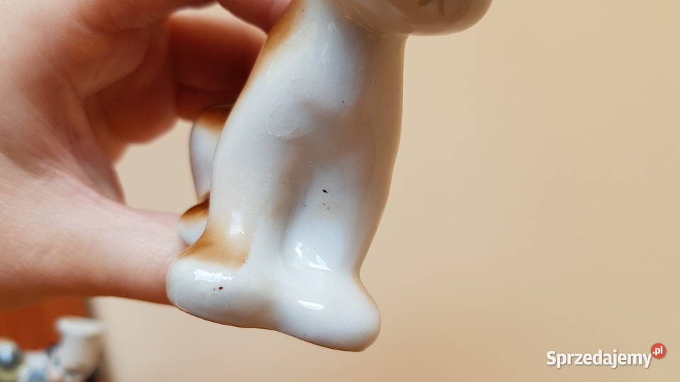 Sygnowane figurki Kucharz i Pies Połonne Pozostałe