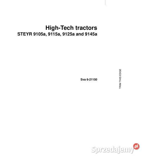 Steyr 9105 9115 9125 9145 CS68 CS75 instrukcja Poradniki, albumy i reportaże świętokrzyskie