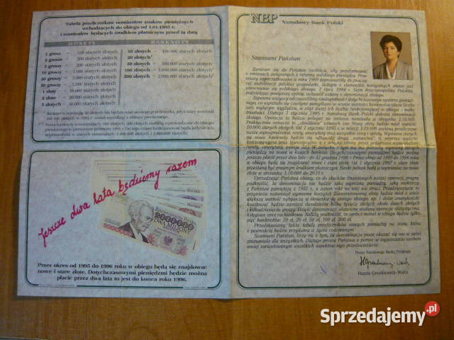 Denominacja złotego Myszków sprzedam