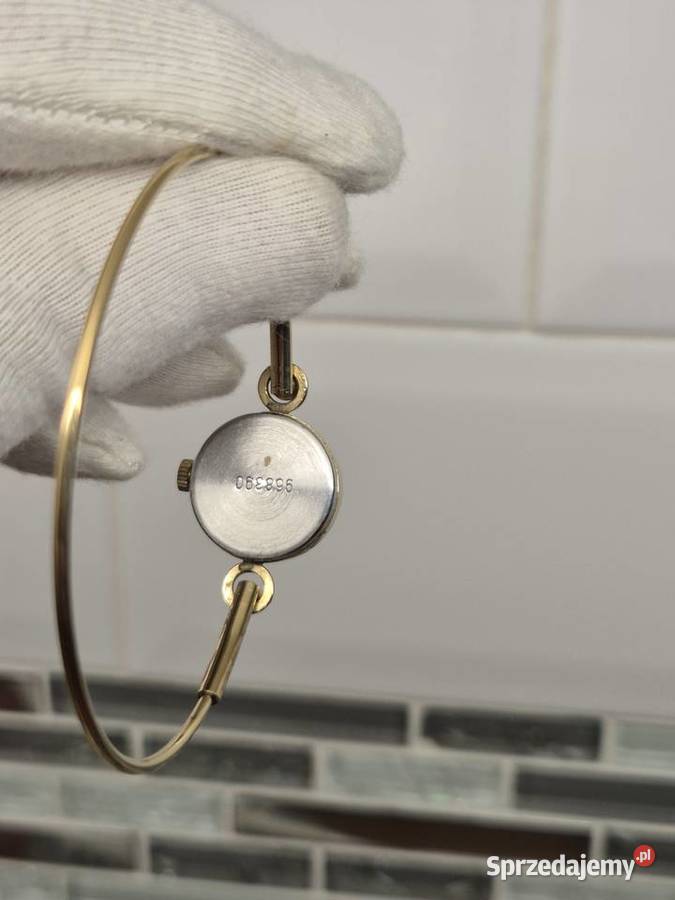 Złocony zegarek Czajka bransoletka Chorzów