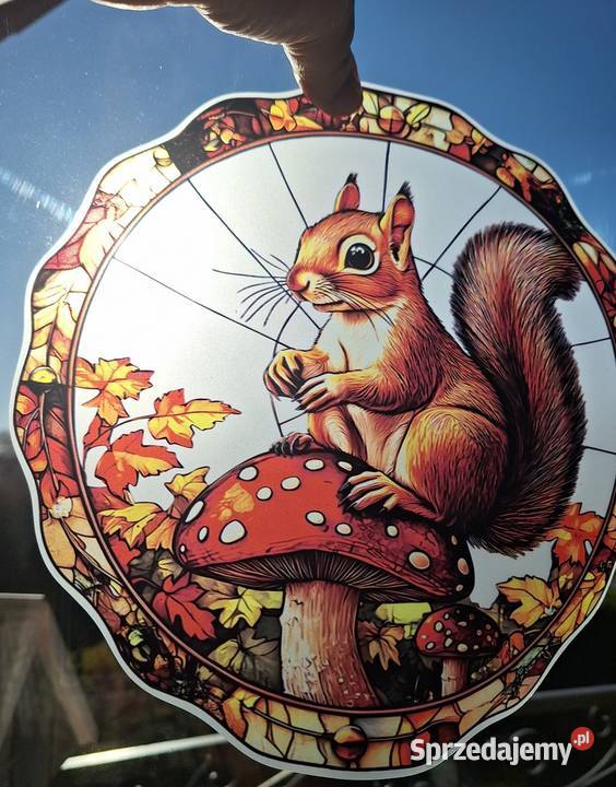 Naklejka świąteczna witrażowa jesienna na okno Kalisz sprzedam