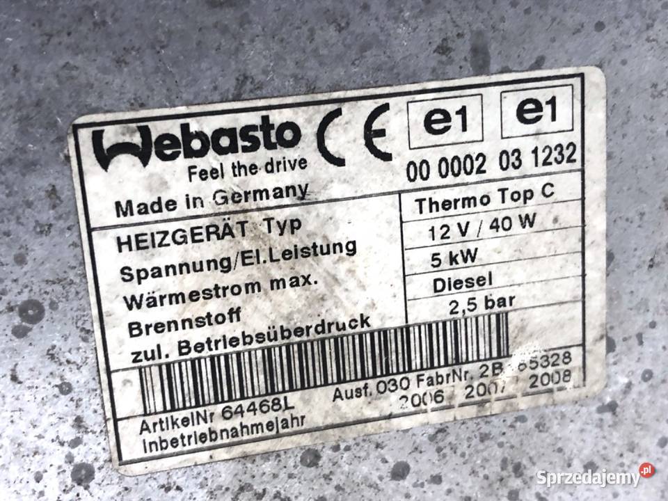 WEBASTO BMW E53 6918942 SUV 30 0006 sprzedam