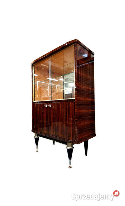 Witryna Serwantka heban makassar Palisander art Warszawa