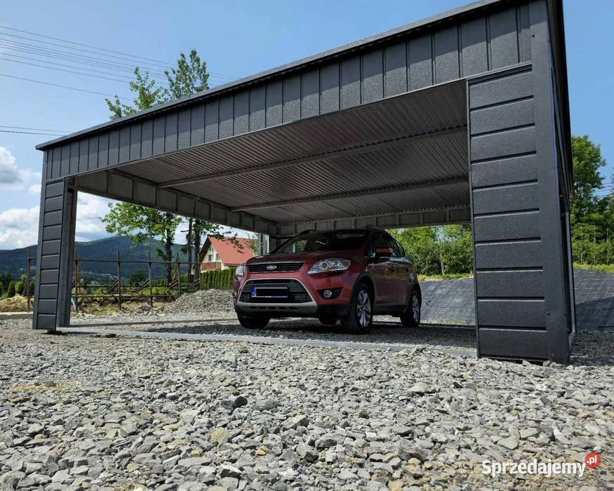 GRAFITOWY CARPORT ALTANA na pojazd ZADASZENIE Ełk