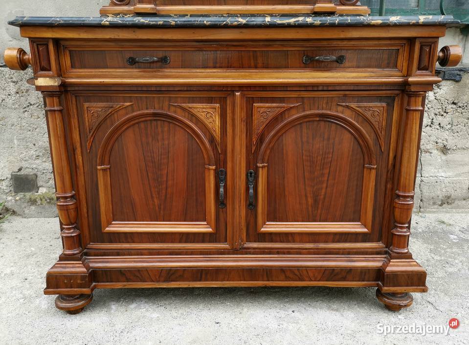 Eklektyczna włoska toaletka komoda z lustrem Wałbrzych