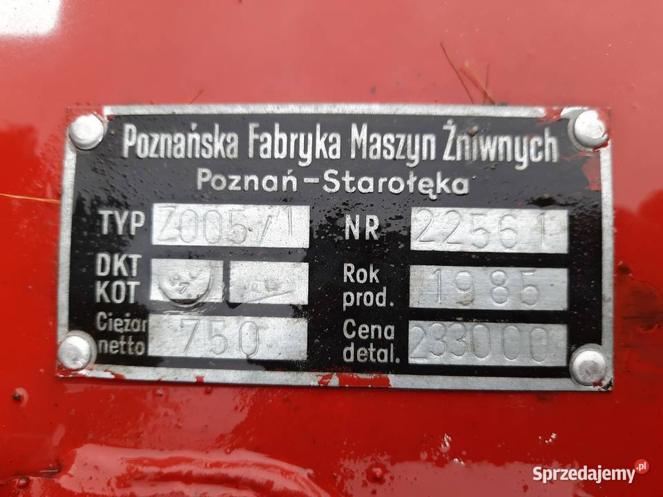 Snopowiązałka warta 2 nieuszkodzony Doruchów
