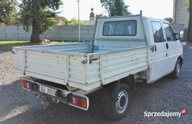 Volkswagen T4 Doka skrzyniowy 6 os 25 TDI 219000km Samochody dostawcze Nakło