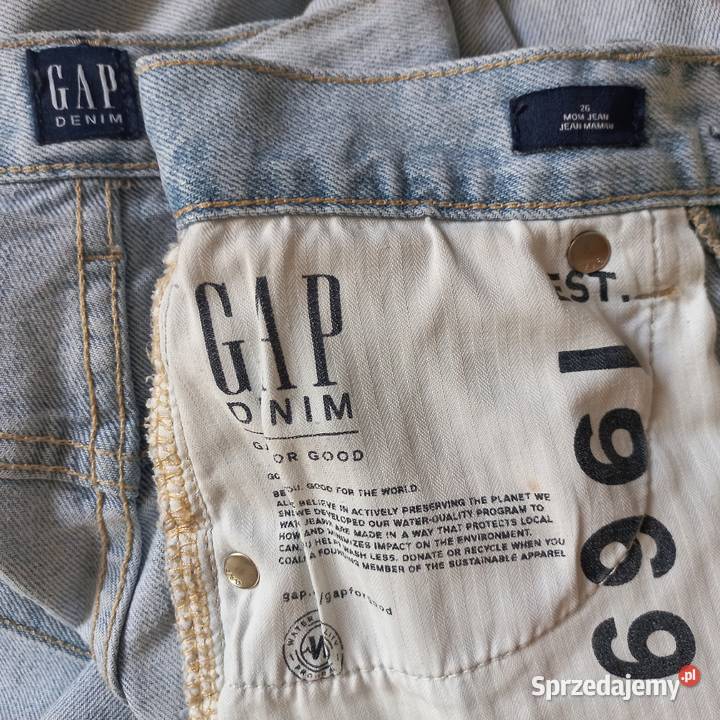Spodnie damskie Mom Jeans r 36 GAP wysoki stan