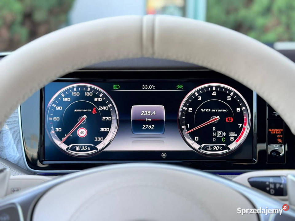 Mercedes S 63 AMG Najniższy przebieg w Europie czujnik parkowania Węgrzce