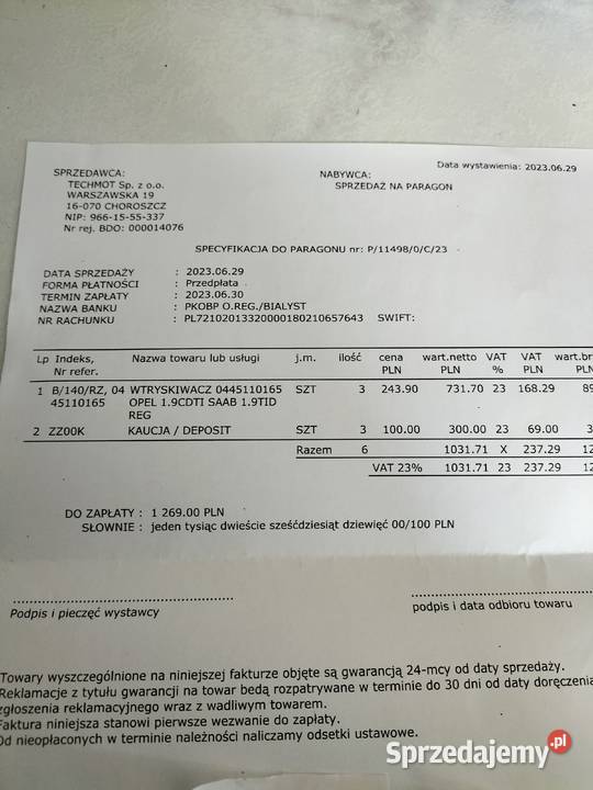 OPEL VECTRA C ZAFIRA B SAAB CDTI WTRYSKIWACZE osobowe Kielce sprzedam