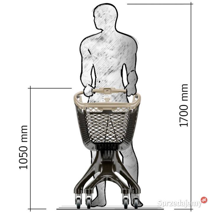 Wózek sklepowy plastikowy zakupowy 100 litrów Warszawa