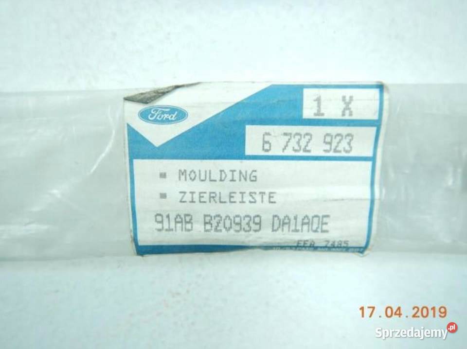 LISTWA DRZWI PRAWY PRZÓD FORD ESCORT ORION 9095 Listwy