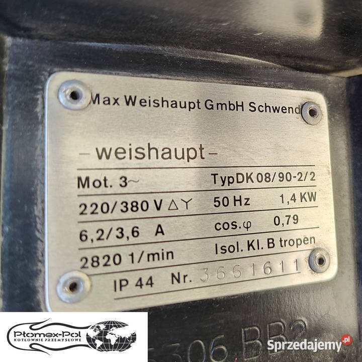 Palnik Gazowy Weishaupt G51D ver ZD 175940 kW