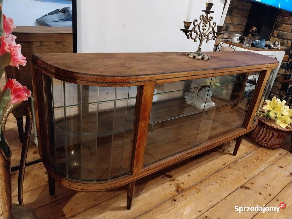 Witryna komoda retro prl szafka rtv art deco Gdańsk sprzedam