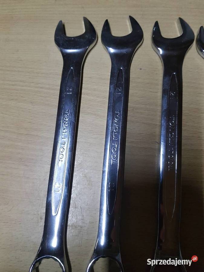 Klucz płasko oczkowy 21 mm stal chromowowanadowa Głogowa