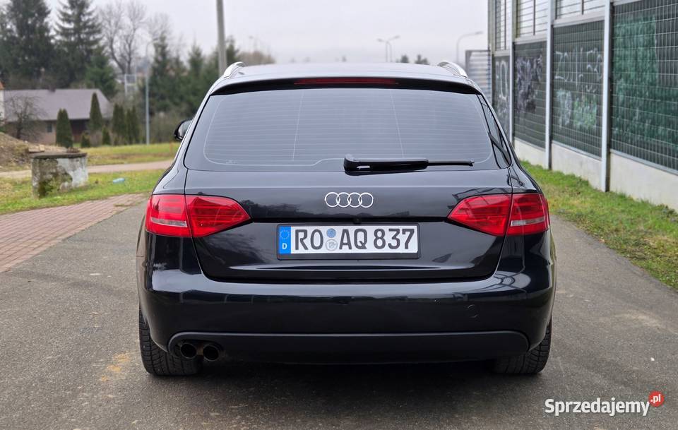 AUDI A4 B8 20TDI 170 CR 2009r QUATTRO SLine czarny podkarpackie