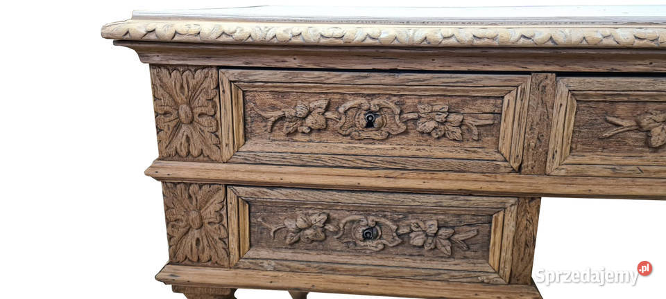 DĘBOWE BIURKO EKLEKTYCZNE Szczecin