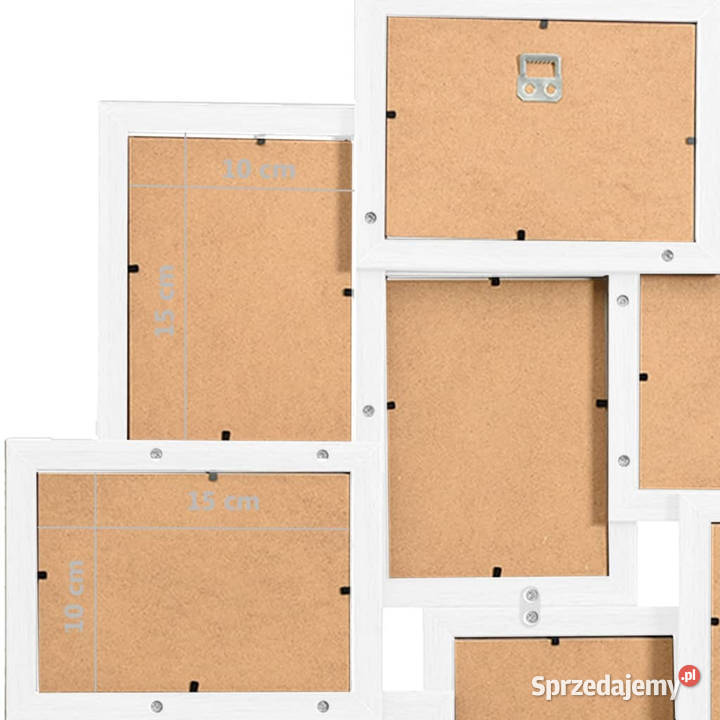 Ramka na 10 zdjęć 10x15 biała MDF WM332780 Warszawa