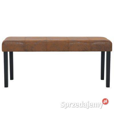 vidaXL Ławka 106 brązowa sztuczny zamsz281351 Warszawa sprzedam