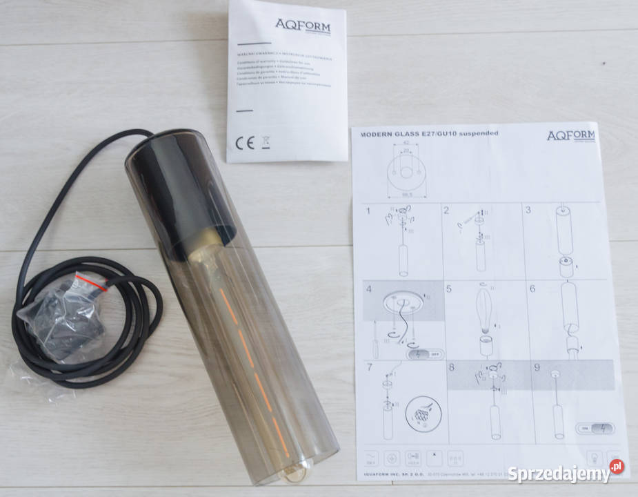 Lampa wisząca AQForm Modern Glass Tube SP E27 Lampy wiszące Częstochowa