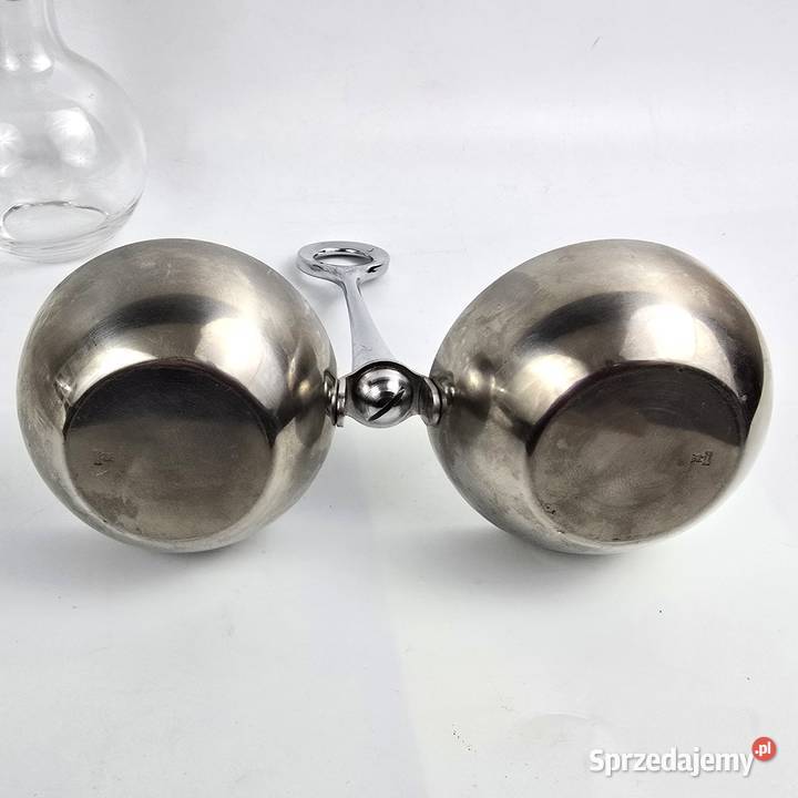 Zestaw na ocet i oliwę w stojaku szkło stal WMF Bronisze