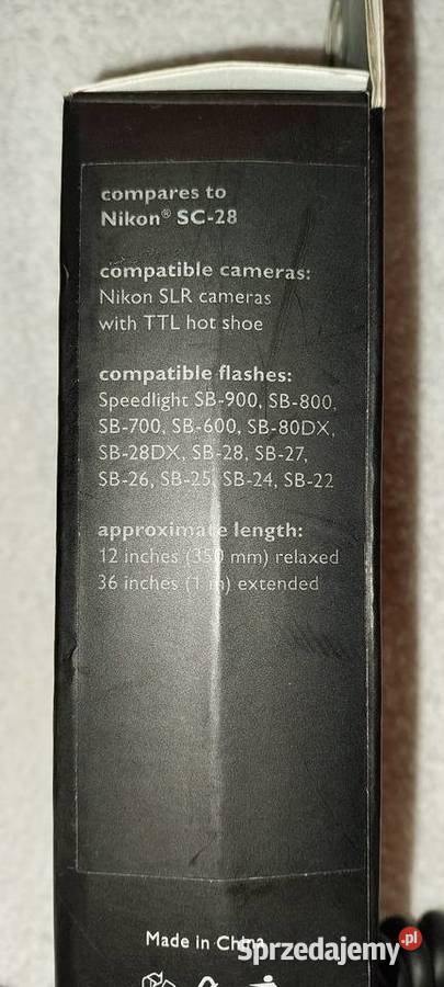 Przewód synchronizacyjny TTL VELLO SC28 1 metr Ciechocinek